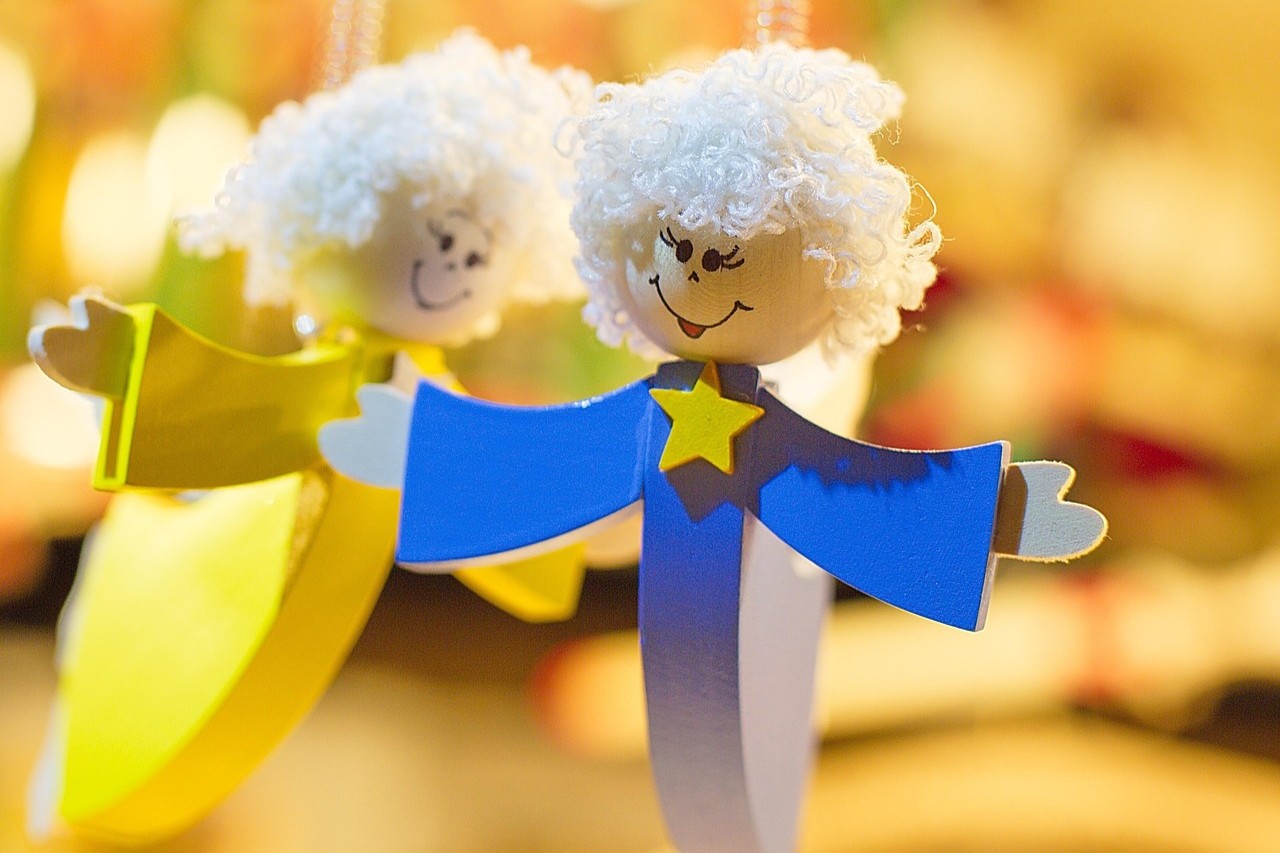 Christmas angel decorations.